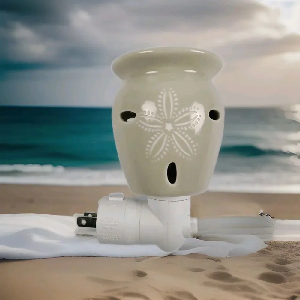 SCENTSY Sand Dollar Wall Plug-in Electric Wax Warmer Night Light Beach